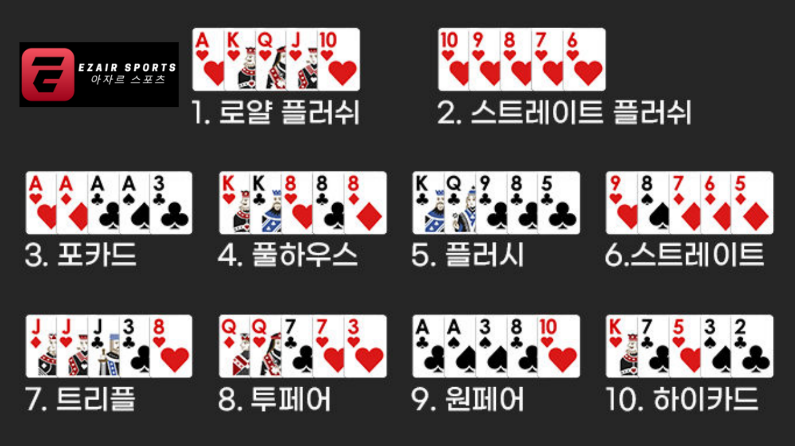 포커 카지노홀덤 족보